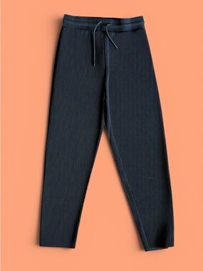 Zara Black Pleated Drawstring Trousers